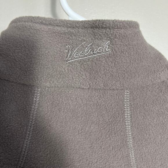 Woolrich Women's Full Zip Front Fleece Vest Tan Beige Neutral Size Small - Picture 6 of 9